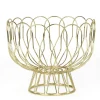 Present time - Fruit Basket Wired metal gold plated