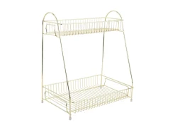 Present time - Kitchen rack Tidy iron gold plated