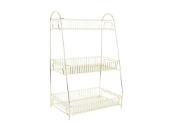 Present time - Kitchen rack Tidy large iron gold plated
