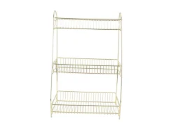 Present time - Kitchen rack Tidy large iron gold plated