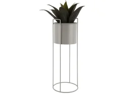 Present time - Plant pot set Essence round iron warm grey