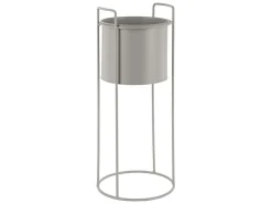Present time - Plant pot set Essence round iron warm grey