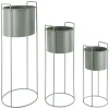 Present time - Plant pot set Essence round iron jungle green