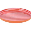 Present time - Plate Animado medium bright orange w. soft pink
