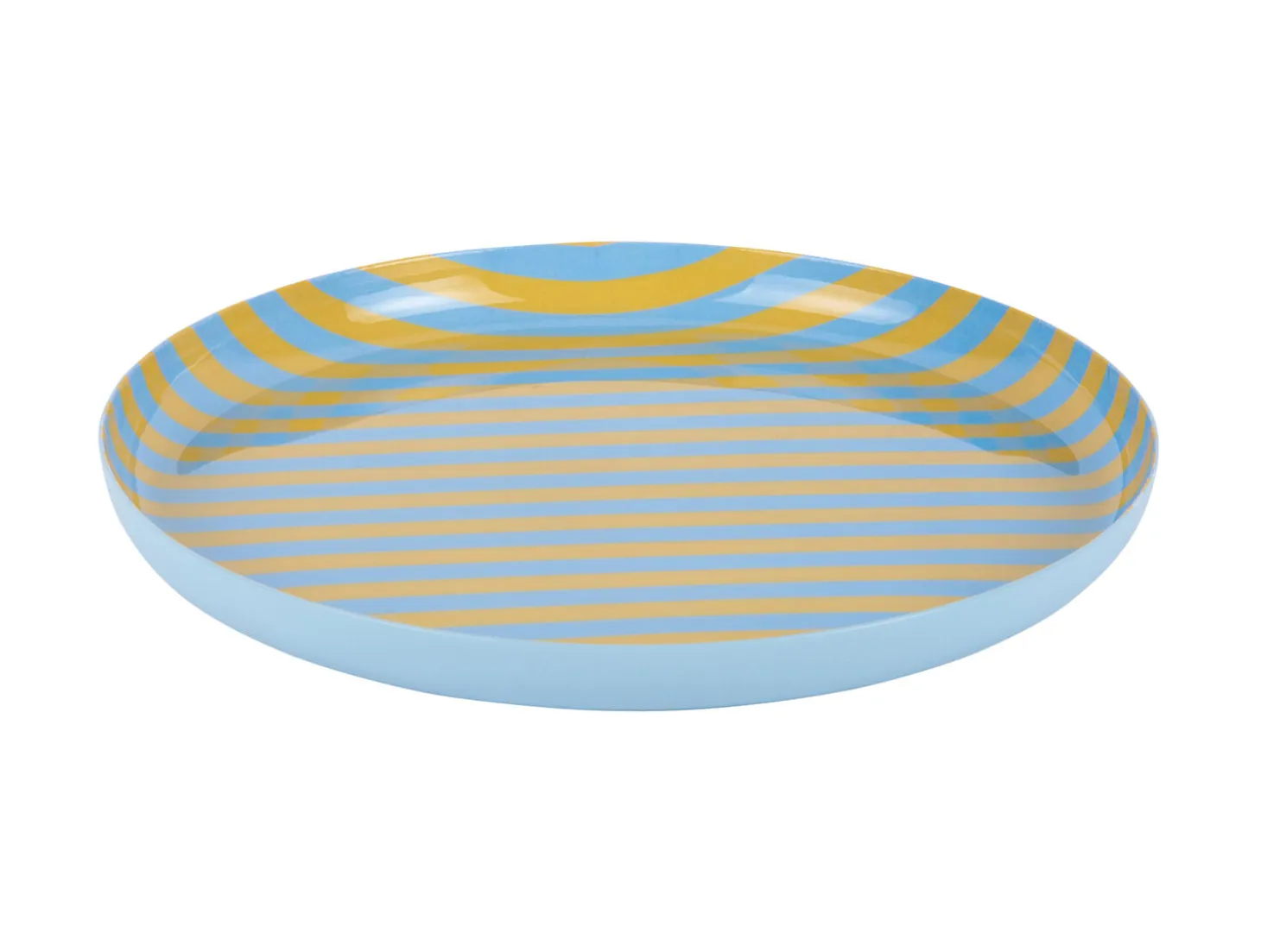 Present time - Plate Animado medium citrine yellow w. soft blue