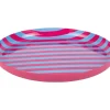 Present time - Plate Animado medium bright pink w. soft blue