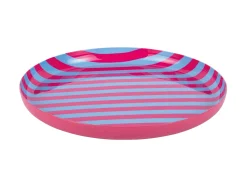 Present time - Plate Animado medium bright pink w. soft blue