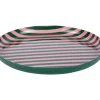 Present time - Plate Animado medium retro green w. soft pink