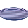 Present time - Plate Animado large cobalt blue w. soft purple