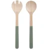 Present time - Salad server set Puro bamboo jungle green