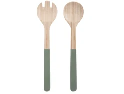 Present time - Salad server set Puro bamboo jungle green