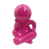 Present time - Statue Amigo Sitting large bright pink