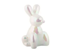 Present time - Statue Balloon Bunny large ceramic white plated