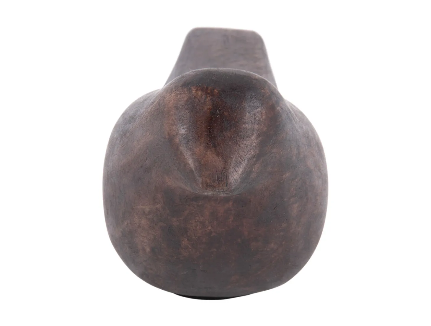 Present time - Statue Bird mango wood walnut lacquered