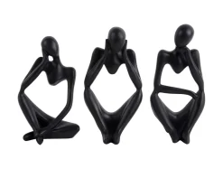 Present time - Statue Imagine polyresin black