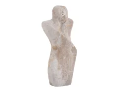 Present time - Statue Male abstract marble brown