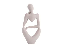 Present time - Statue Wondering polyresin light grey