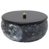 Present time - Storage box Mosaic Marble black