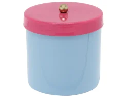 Present time - Storage jar Double Funky small soft blue w. bright pink