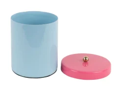 Present time - Storage jar Double Funky small soft blue w. bright pink