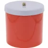 Present time - Storage jar Double Funky retro bright red w. soft purple