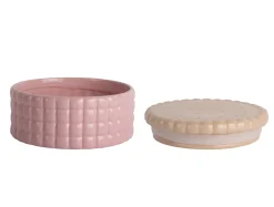 Present time - Storage jar Biscuit Box large soft pink