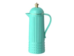 Present time - Thermos bottle Crown turquoise blue