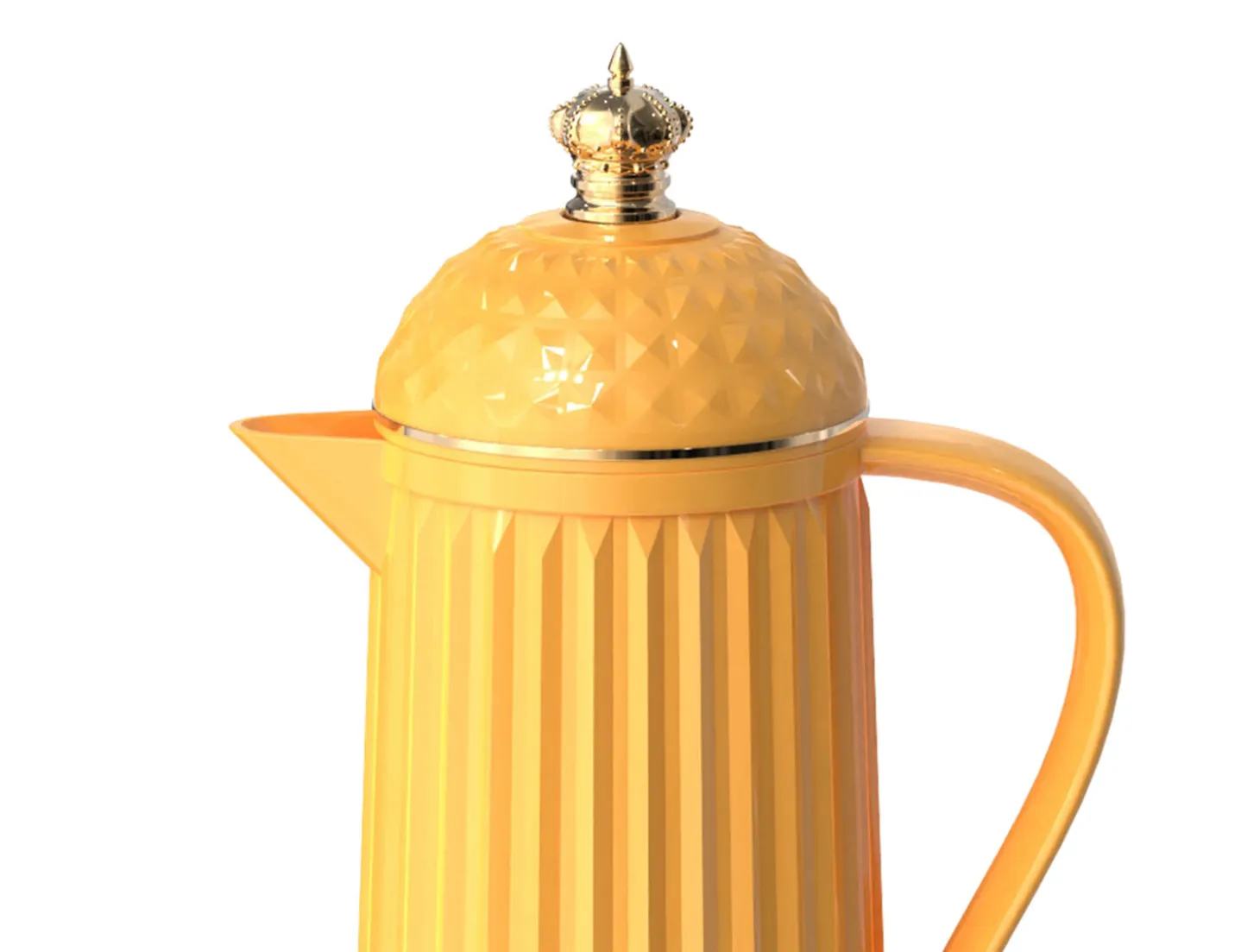 Present time - Thermos bottle Crown bright yellow