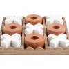 Present time - Tic Tac Toe brick orange