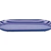 Present time - Tray Animado oval large cobalt blue w. soft purple