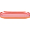 Present time - Tray Animado oval large bright orange w. soft pink