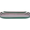 Present time - Tray Animado oval large retro green w. soft pink