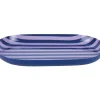 Present time - Tray Animado oval small cobalt blue w. soft purple