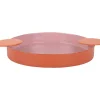 Present time - Tray Double Funky large soft pink w. bright orange