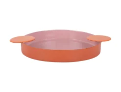 Present time - Tray Double Funky large soft pink w. bright orange