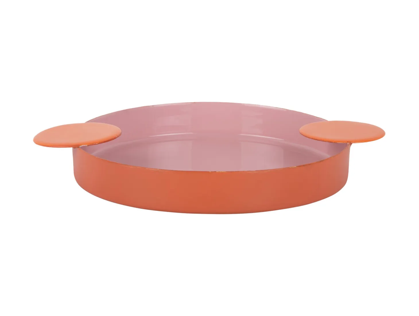 Present time - Tray Double Funky large soft pink w. bright orange