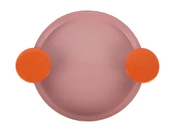 Present time - Tray Double Funky large soft pink w. bright orange