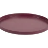 Present time - Tray Servir round extra small dark mauve