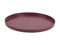 Present time - Tray Servir round extra small dark mauve