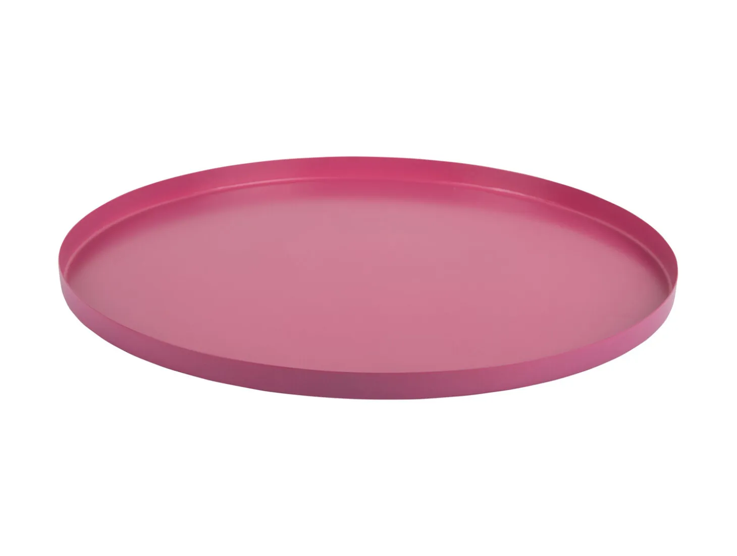 Present time - Tray Servir round medium bright pink
