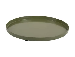 Present time - Tray Servir round extra small army green
