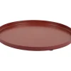 Present time - Tray Servir round small red ochre