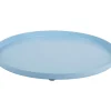 Present time - Tray Servir round small soft blue