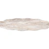 Present time - Tray Waved oval large marble brown