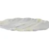 Present time - Tray Waved oval medium marble himalayan green