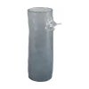 Present time - Vase Bird On Branch large misty blue