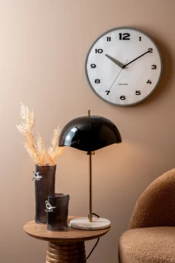 Present time - Vase Bird On Branch large dark grey
