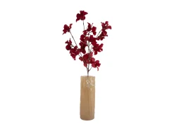 Present time - Vase Bird On Branch large soft yellow