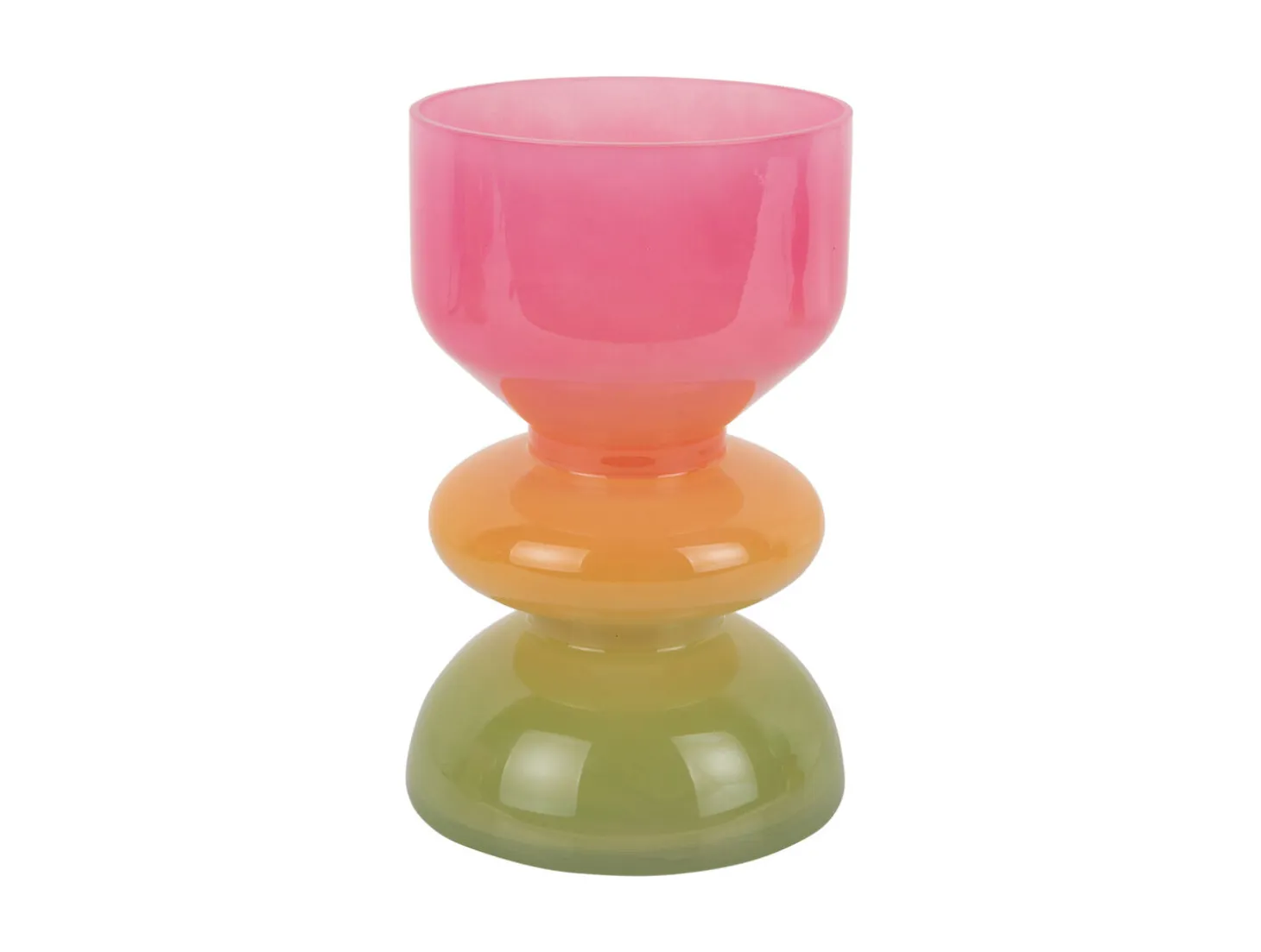 Present time - Vase Funky Vibes glass small multi colour