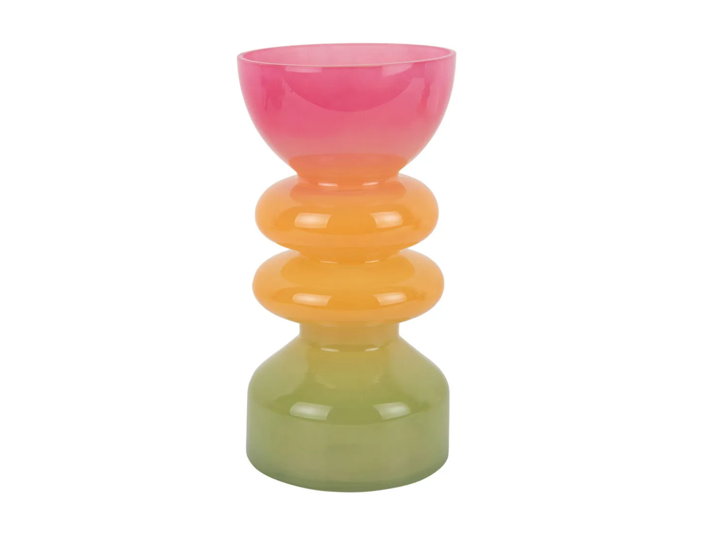 Present time - Vase Funky Vibes glass large multi colour